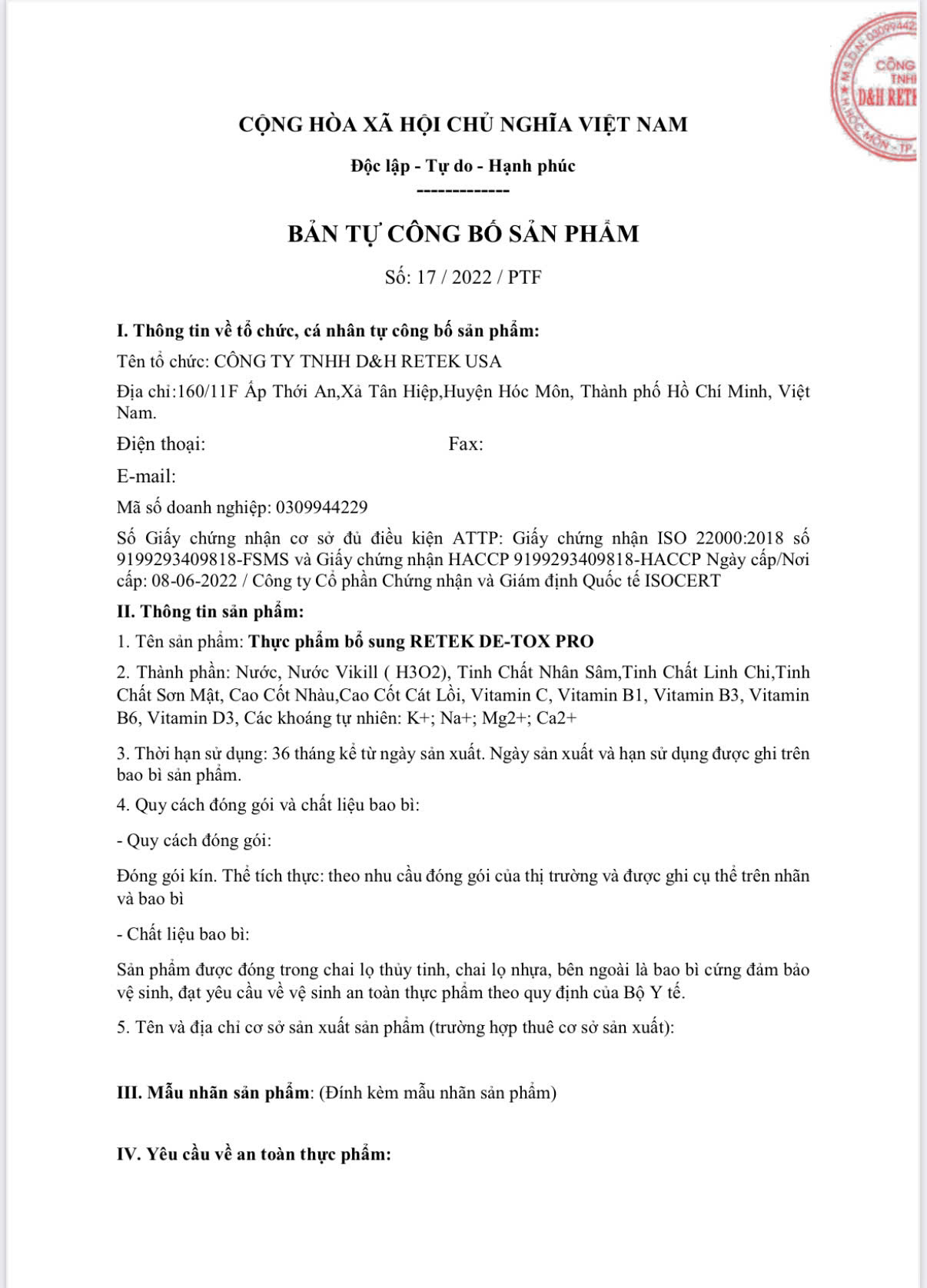 DETOXPRO Hỗ trợ phục hồi sức khoẻ và hỗ trợ đào thải độc tố - Ảnh 2