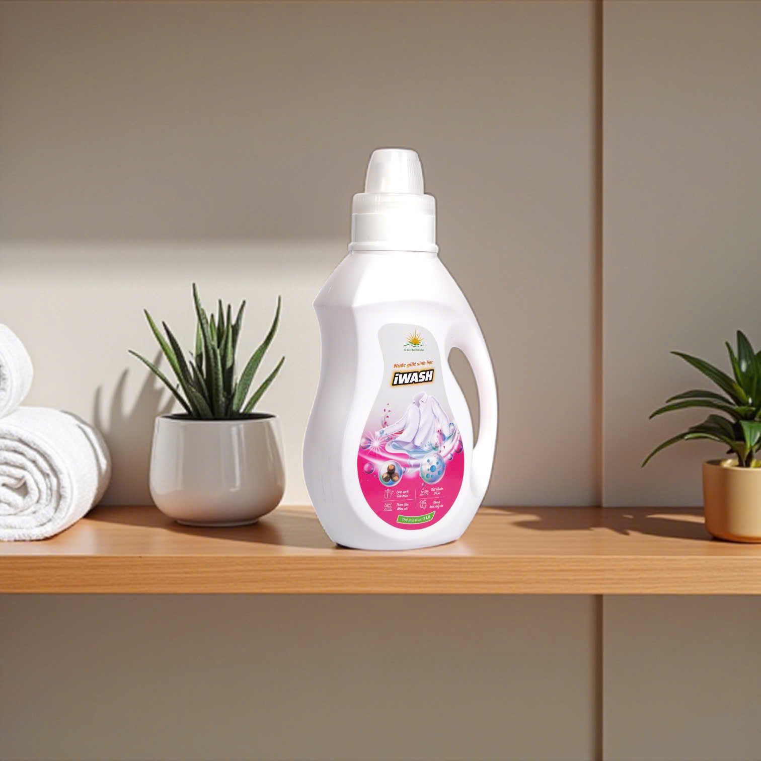 Nước giặt sinh học IWASH (màu hồng) - Ảnh 3