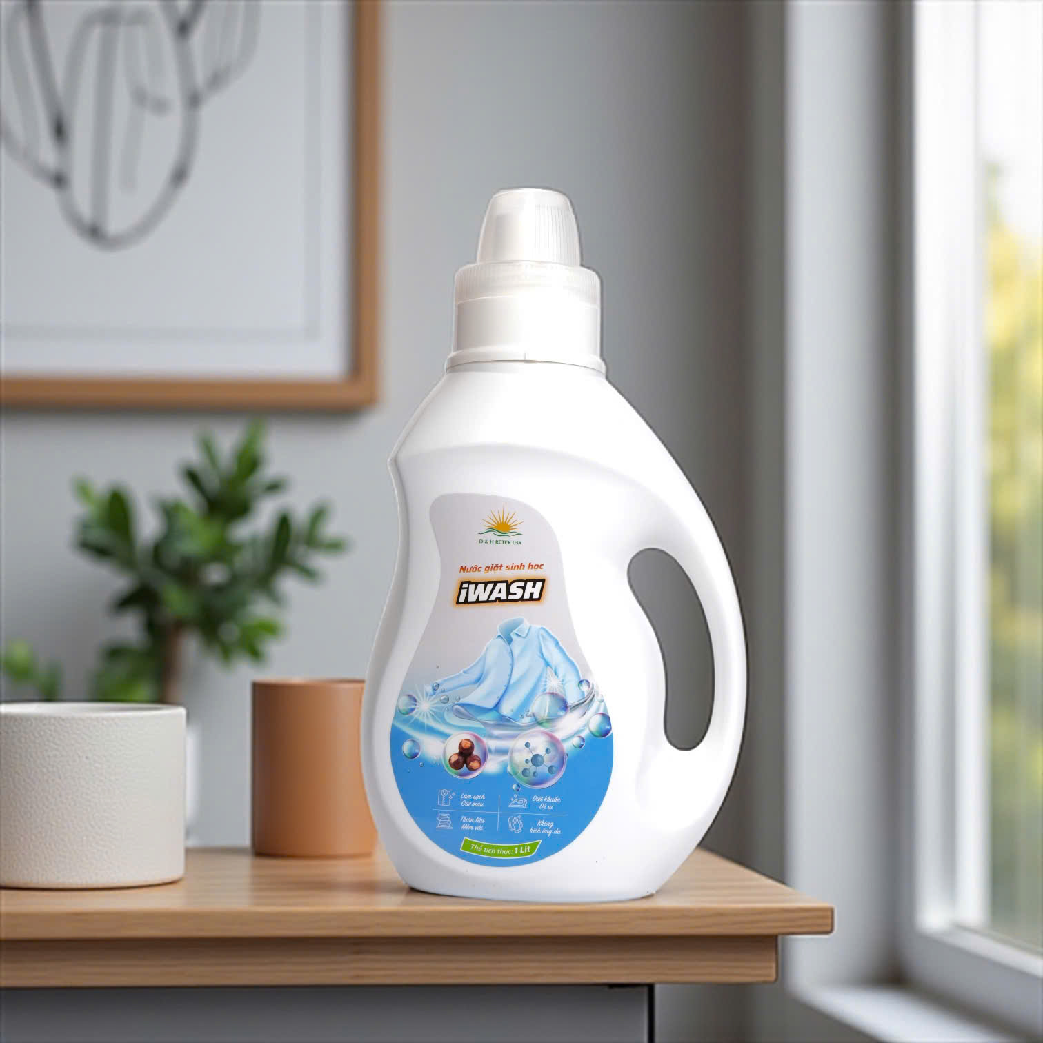 Nước Giặt Sinh Học IWASH (màu xanh dương)