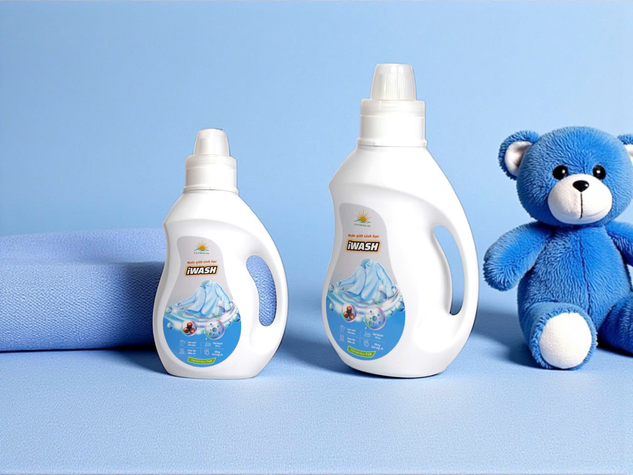 Nước Giặt Sinh Học IWASH (màu xanh dương) - Ảnh 3