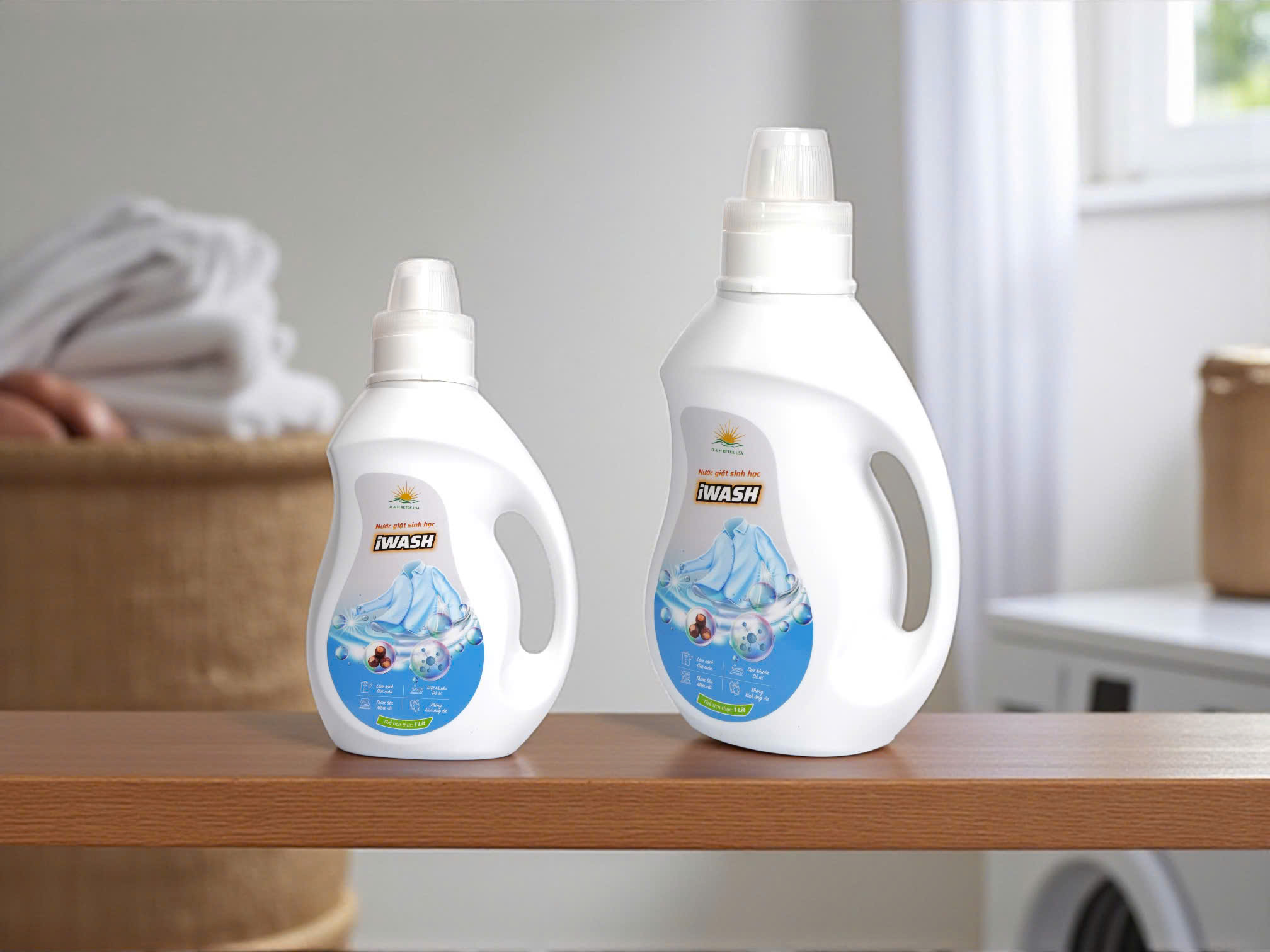 Nước giặt sinh học IWASH (màu xanh dương) - Ảnh 4