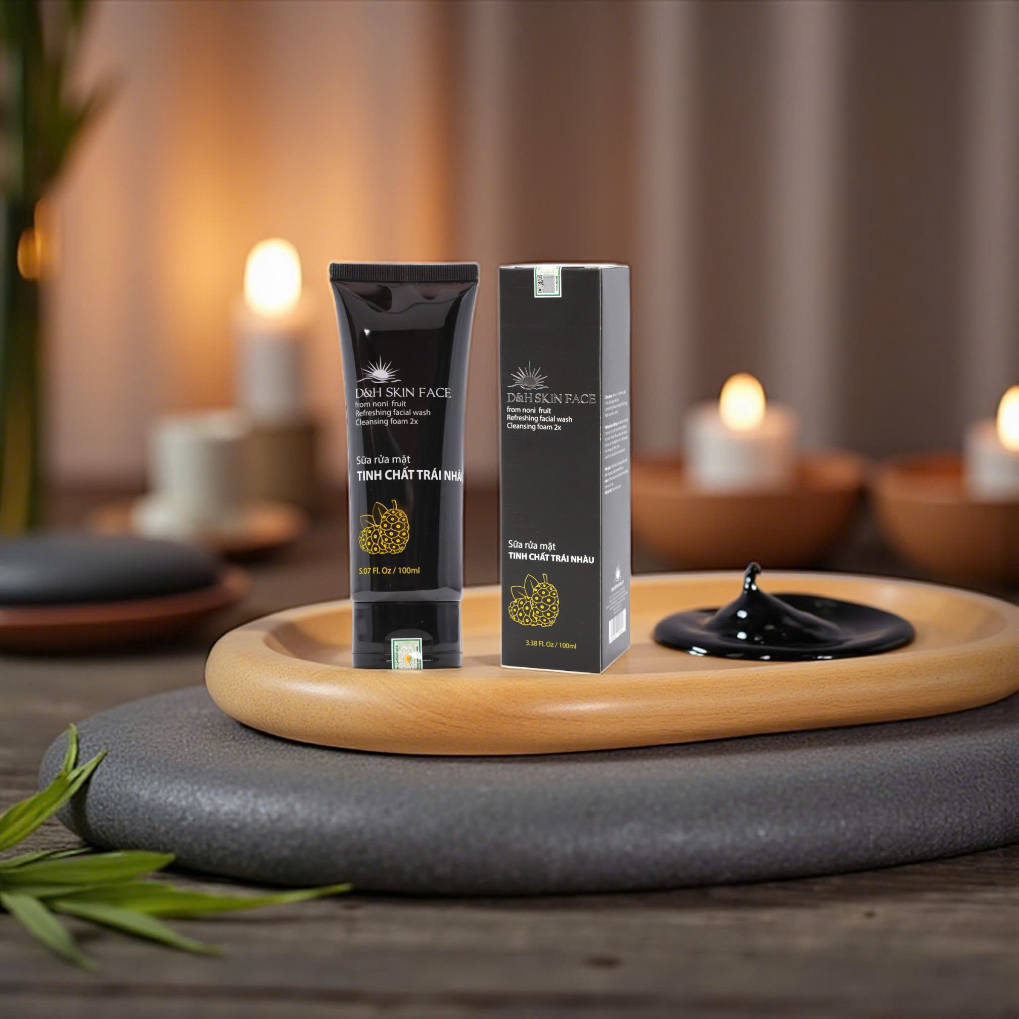 Sữa rửa mặt tinh chất trái nhàu D&H - Ảnh 4