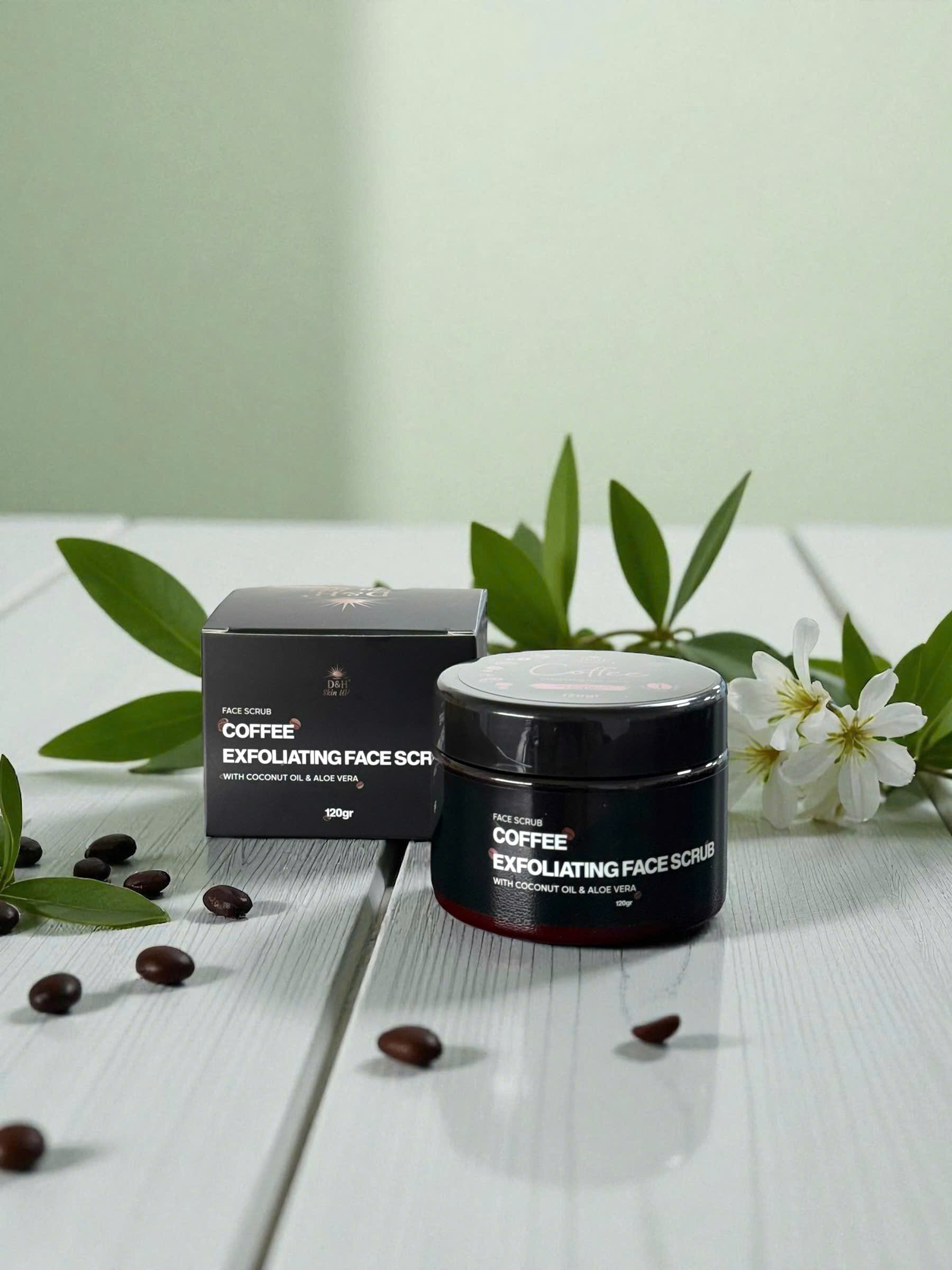 TẨY TẾ BÀO CHẾT CÀ PHÊ – SẠCH SÂU, MỊN MÀNG, SÁNG KHỎE D&H Skin UV – Coffee Exfoliating Face Scrub (120g) - Ảnh 5