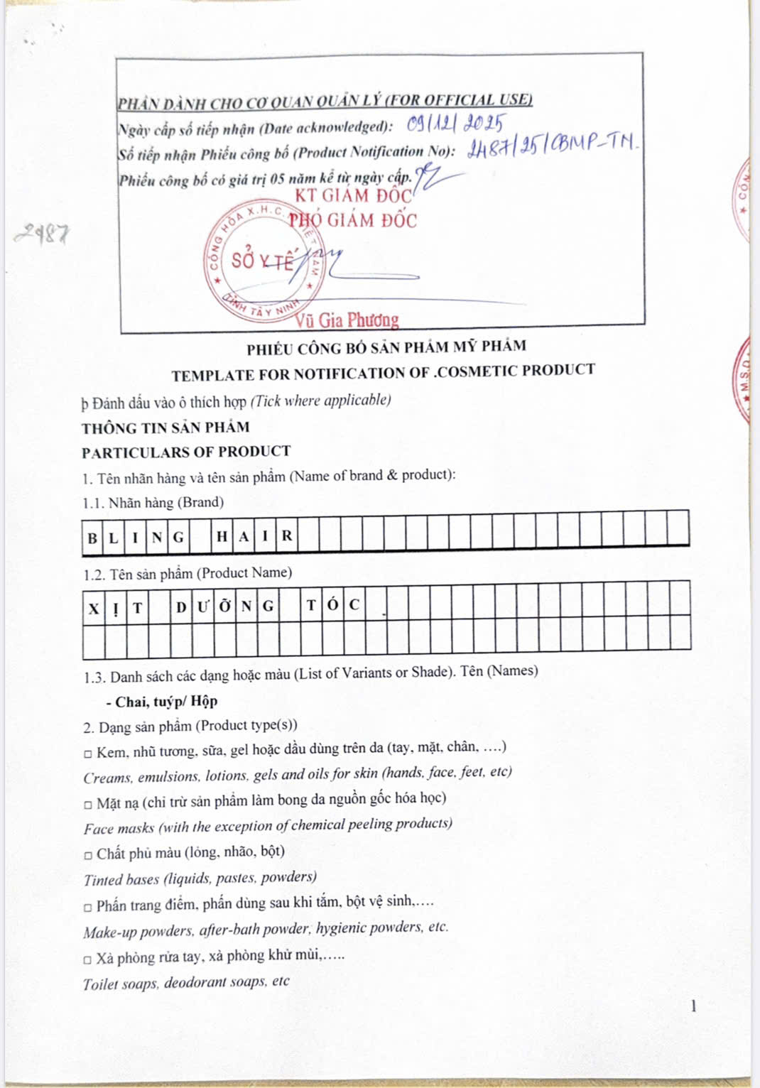 BLING HAIR (30ml) - Ảnh 2